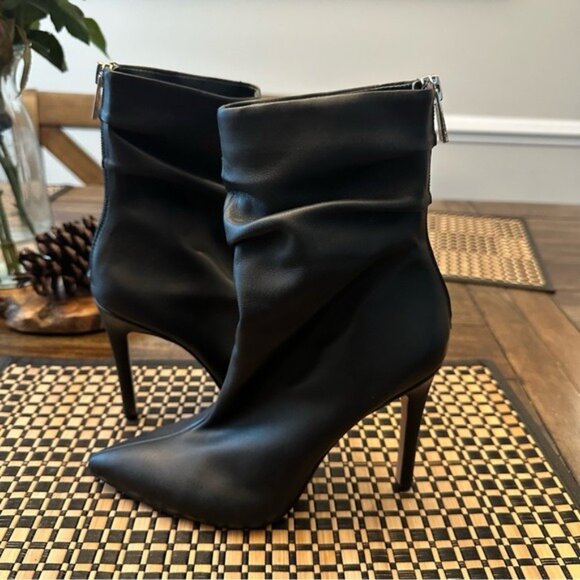 Jessica Simpson Women's Lesley Slouchy Pointy Toe Dress Booties Black Size 7 1/2 - Picture 3 of 12